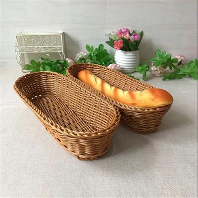 Плетеная корзина, поднос для хлеба, служащий для хранения продуктов питания, фруктов, косметики, настольный органайзер для хранения в ванной комнате