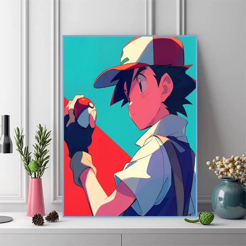 Pokémon Characters 100% Round Full Drill 5D DIY Diamond Painting Embroidery Cross Stitch Rhinestone Décor