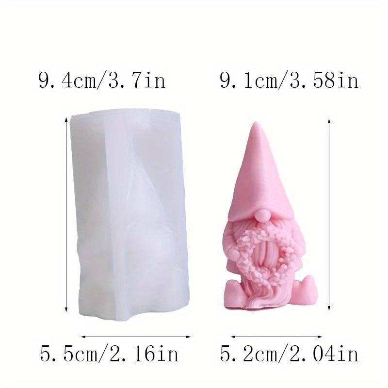 Holiday Wreath Christmas Tree Santa Claus Silicone Candle Mold DIY Long Hat Garland Dwarf Plaster Soap Making Party Decor Gifts