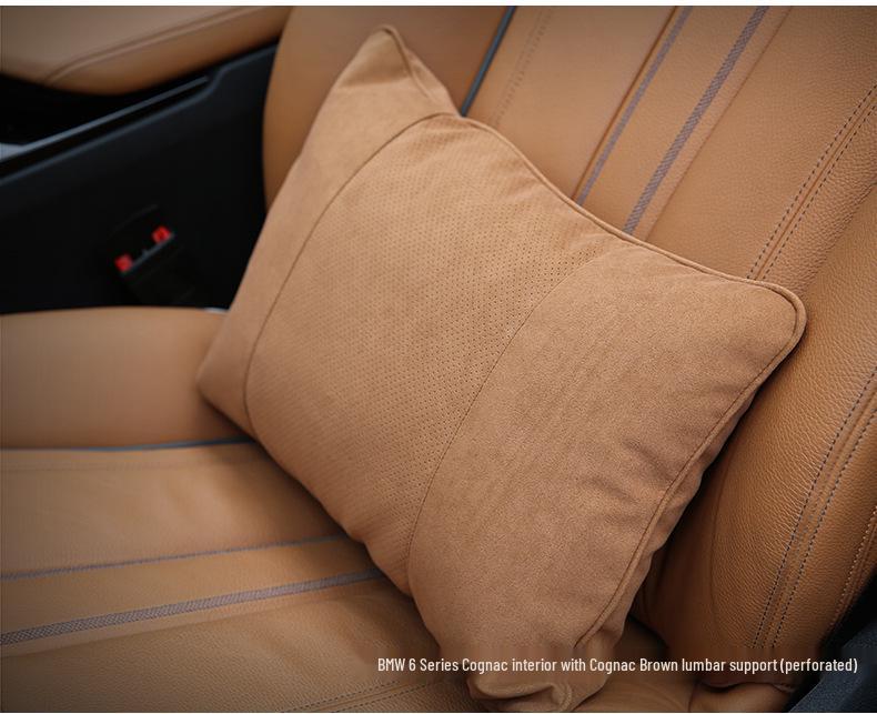 Подушка для подголовника и шеи из замши DuPont Cotton для Tesla и Mercedes-Benz S-Class/Maybach