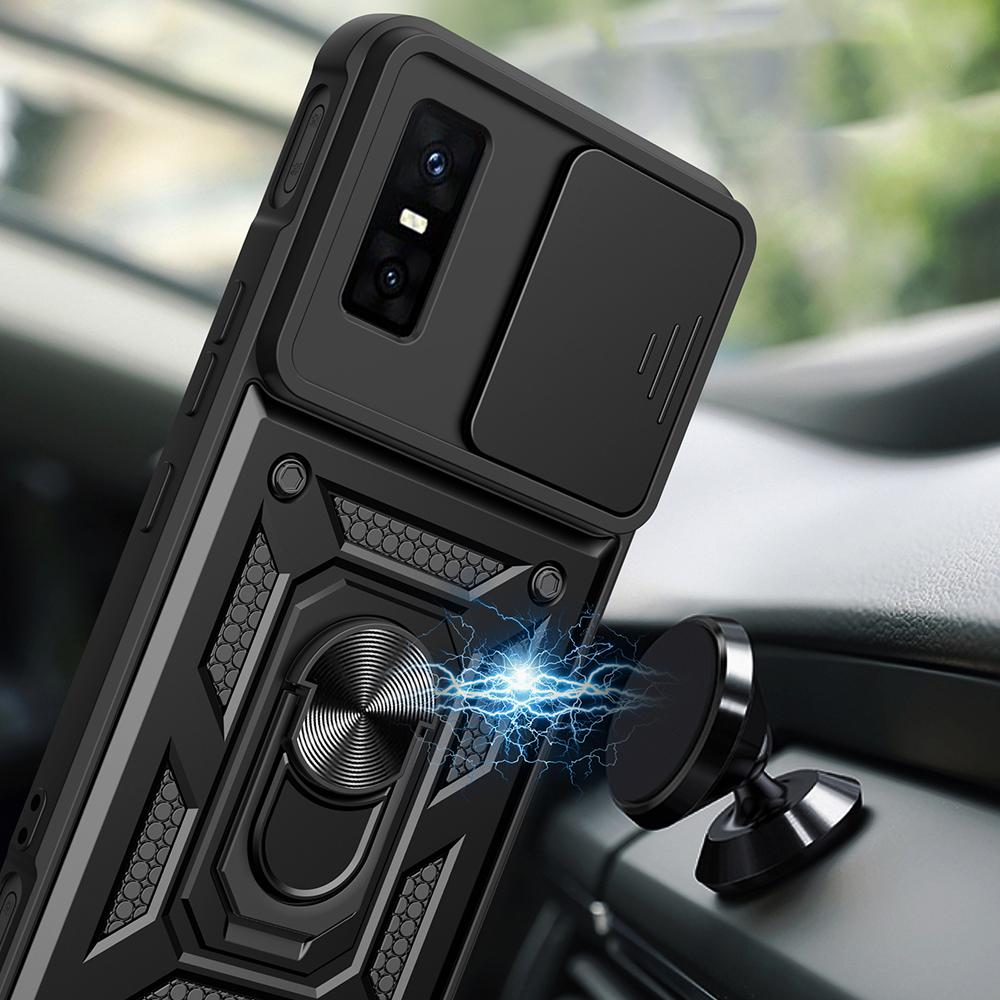 Чехол для Infinix GT 30 Pro 5G Чехол Сдвижная камера Кольцо-подставка Защитная крышка для Infinix GT 30 Pro Противоударная Capa