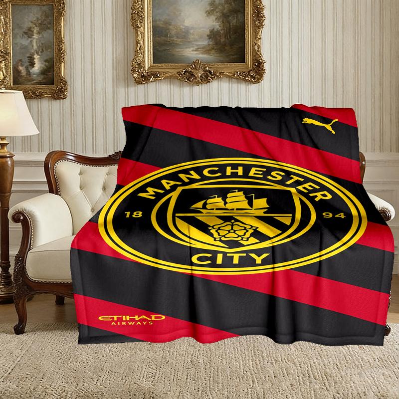 Manchester United Manchester City Blanket, Valentine's Day, Halloween, Thanksgiving Gift Blankets, Home Blanket for Bed and Couch Use
