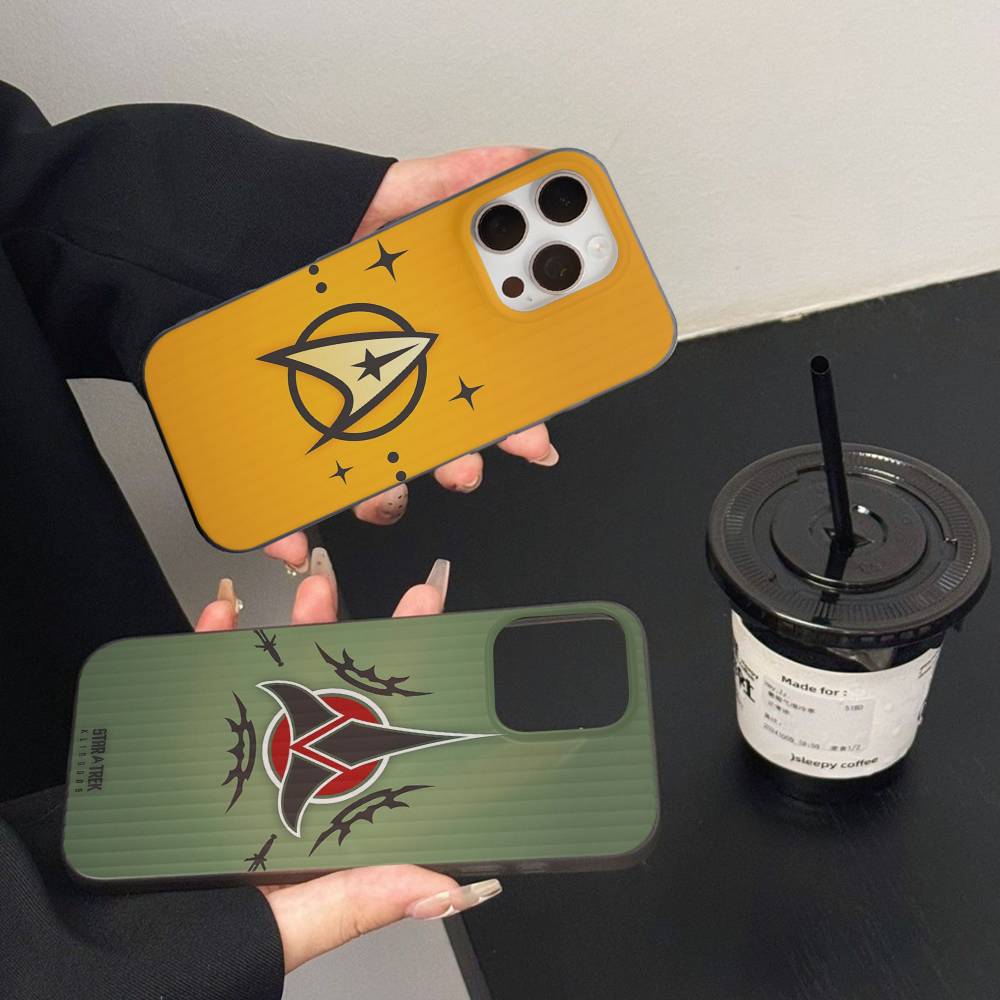 S-Star T-Trek Soft Corrugated Phone Case For iPhone 11 12 13 14 15 16 17 Pro Max Plus Pro Shockproof Cover