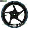 For Z800 Z 800 reflective motorcycle accessories stickers 17 inch front and rear rim decals off-road fairing decoration