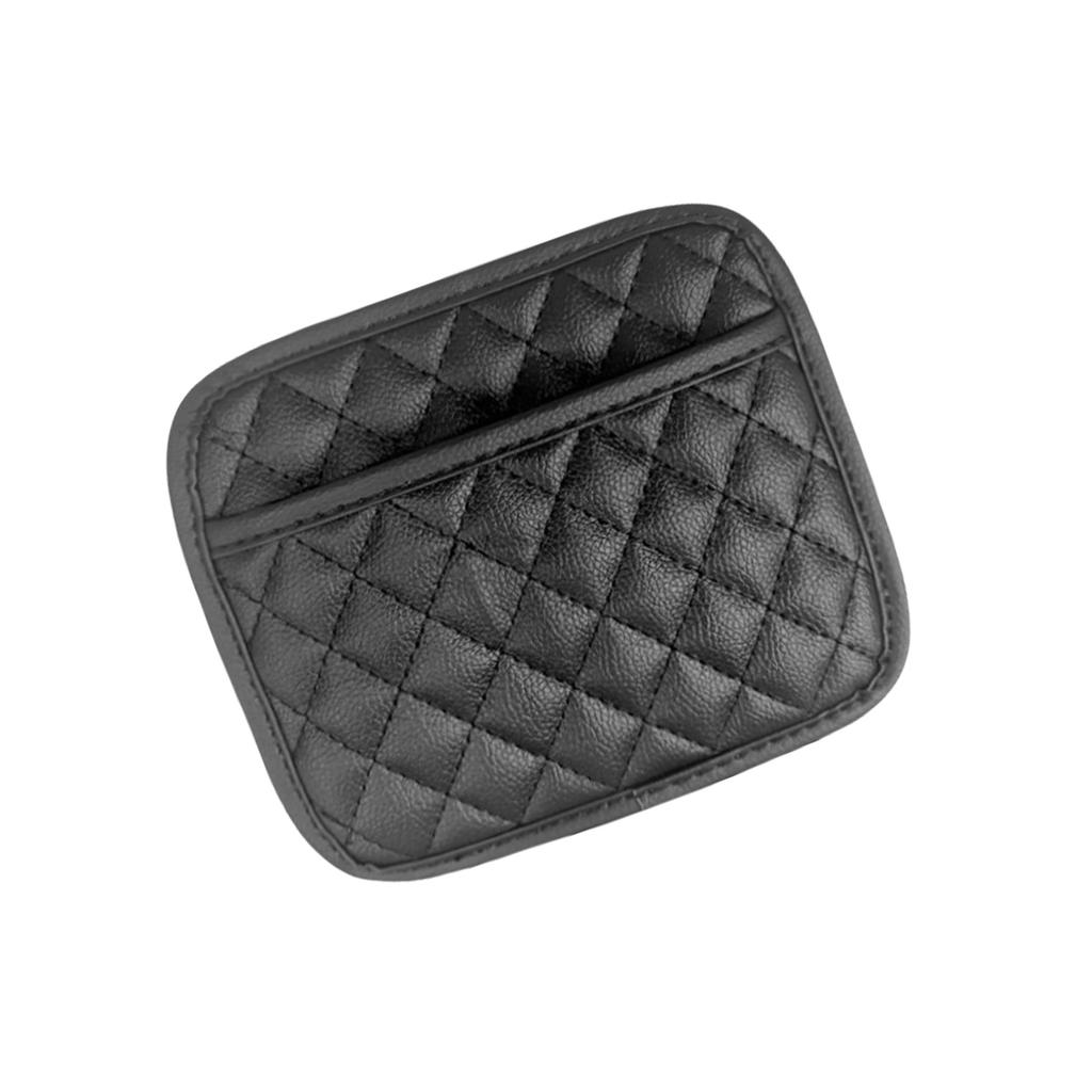 Кожаный карман для хранения в автомобиле Универсальная сумка для хранения в автомобиле для ключей, карточек, мелких вещей, органайзер на спинку сиденья, дверь, центральную консоль