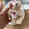 Хэллоуин Страшный Плюшевый Медведь Брелок Панк Стиль Кровавый Животный Подвеска Декоративный Аксессуар для Сумки Подарки для Подростков