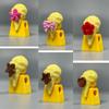 MOC Кубики Женская Девочка Хвост Волосы Аксессуары Бант Собранные Частицы Строительные Блоки Детские Игрушки Куклы