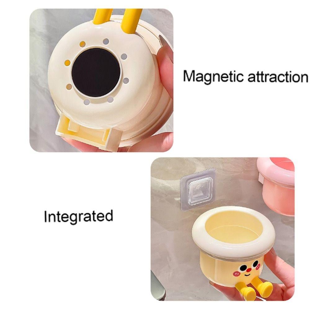 Милый держатель для зубных щеток без пробивания отверстий, дофаминовый набор детских стаканчиков для зубных щеток для дома