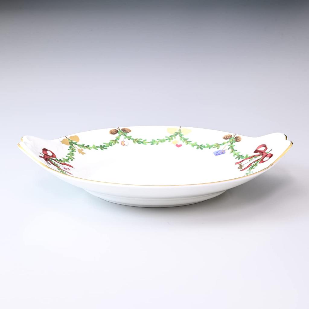 ROYAL COPENHAGEN Блюдо для рождественского торта Star Fluted, глубокая тарелка, 28 см x 25 см, 2503422 [Параллельный импорт]