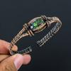 Mystic Topaz Gemstone Handmade Copper Wire Wrap Jewelry Adjustable Cuff For Love