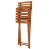 Ensemble de meubles de jardin - Springos® - BS001LB - Bois de hêtre imprégné - 2 chaises + 1 table - Brun clair
