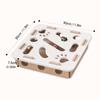 Interactive Cat Puzzle Toy Turntable Maze Box Multi Scenario Entertainment Scratch Resistant Self Play Game for Kittens