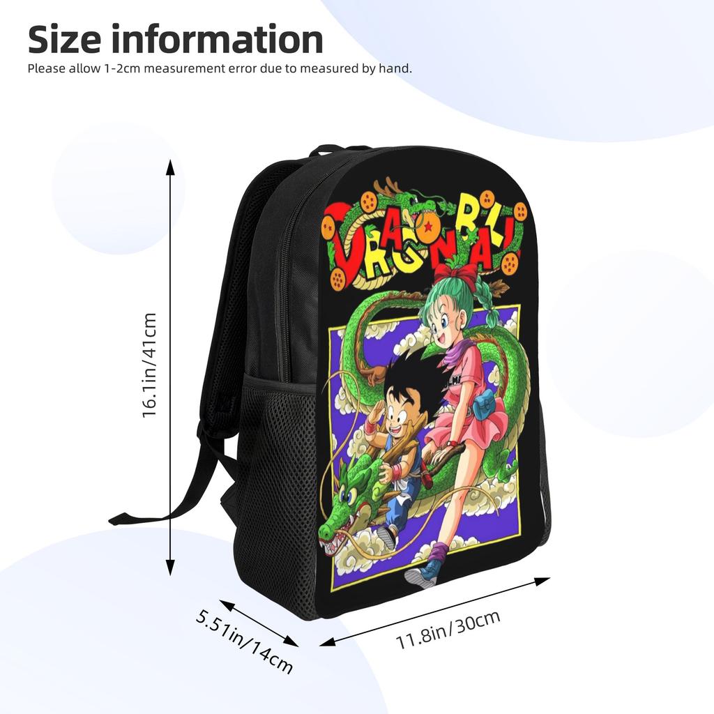 Dragon Ball Goku Бульма Повседневный Рюкзак с Карманом для Старшеклассников Работы Daypack для Мужчин Женщин Колледжа Сумка через Плечо
