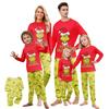 Рождественский принт милый семейный комплект пижамы, домашняя одежда, семейный комплект топ с длинным рукавом и штаны комплект