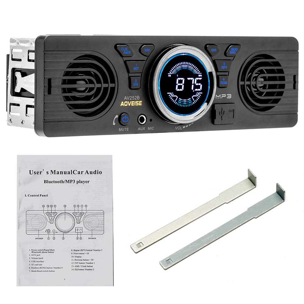 Boomboost AV252 12В MP3 Радио с поддержкой SD-карты и Твитером и Bluetooth Хост-динамик Встроенный в автомобиль