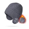 Women Winter Warm Knitted Wool Hat Plush Thickened Hat Outdoor Cycling Ear Protection Cap