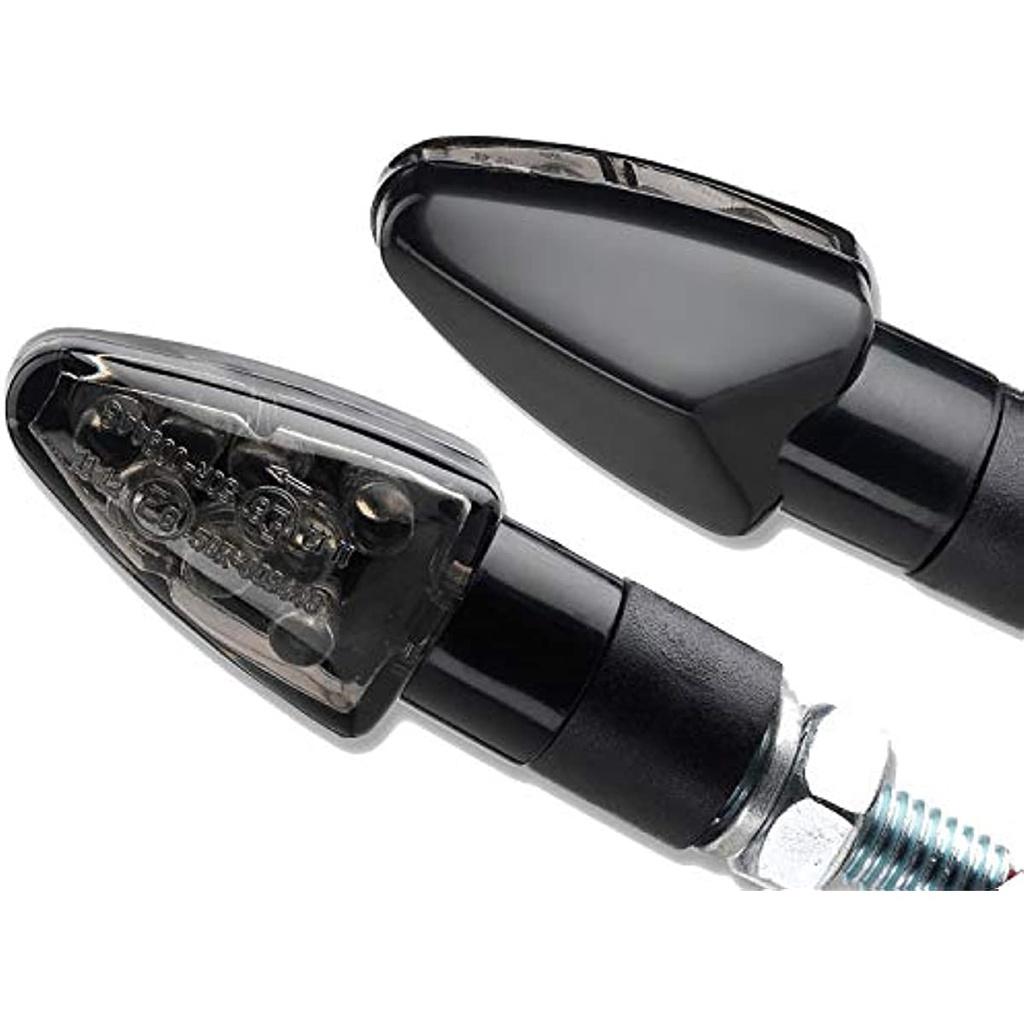 4 мини-индикатора, универсальный черный тонированный мастер индикаторов для мотоциклов, 2 пары индикаторов