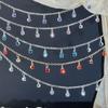 10м Цепочка со стразами Белая Синяя Фиолетовая Розовая Красная Кисточка из страз Металлическая цепочка DIY Декор для одежды Сумок Аксессуары для изготовления украшений
