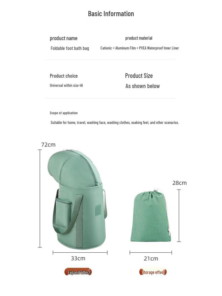 Утолщенная портативная термоизолированная ванночка для ног: Складная, глубокая, удобная для путешествий ванночка для ног для взрослых.