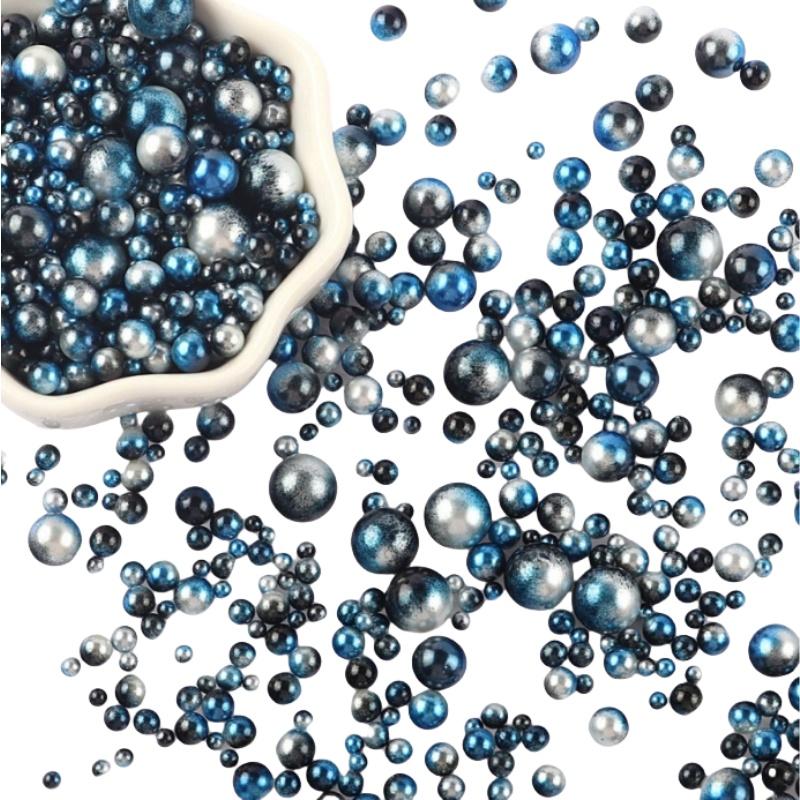 Разноцветные бусины из АБС-пластика без отверстий, имитация жемчуга, россыпные бусины для нейл-арта, DIY-поделок, украшения для скрапбукинга