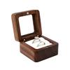 Durable Eco-friendly Wood Ring Gift Case Jewelry Display Necklace Box for Birthday