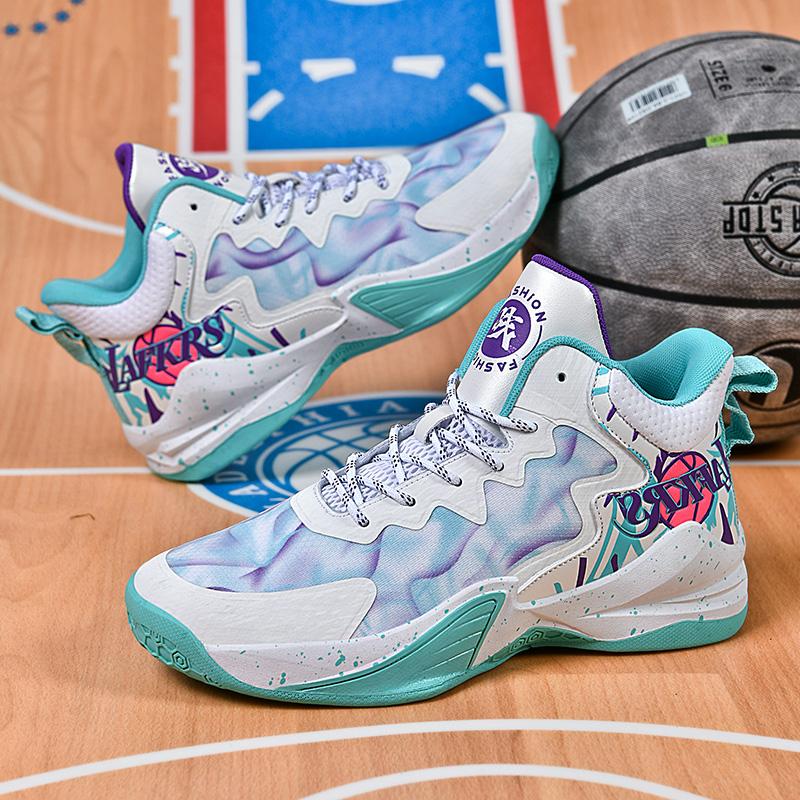 Новые профессиональные тренировочные кроссовки для баскетбола, мужские кроссовки для бега, спортивная обувь с противоскользящей одеждой