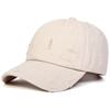 Unisex Solid Color Adjustable Ripped Hole Denim Baseball Hat Hip Hop Caps Spring Autumn Outdoor Leisure Hats Travel Accessories for Women Men