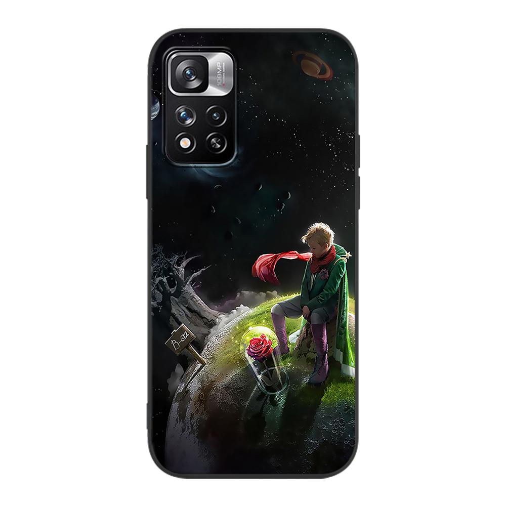 Чехол Little Prince Watercolor Art для Xiaomi Redmi Note 9S 9 8 10 11 Pro 9C 9A 7 8T 7A 8A 6A 6 10S черный мягкий чехол для мобильного телефона