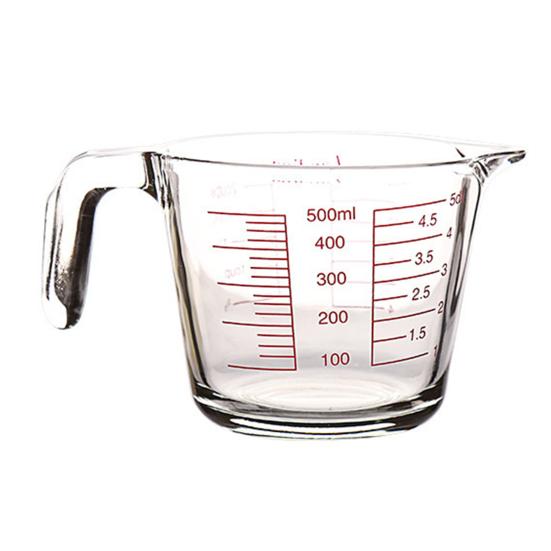 Стеклянный мерный стакан с ручкой и V-образным носиком, стеклянные кувшины для эспрессо, прозрачные