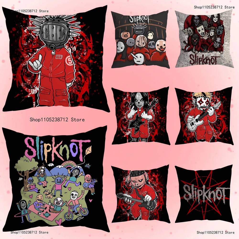 Группа Крутая S-Slipknot Наволочка Наволочка Подушка Плюшевая Мальчики Девочки Мультфильм Аниме Кавайи Декор Детский День Рождения Милые Подарки