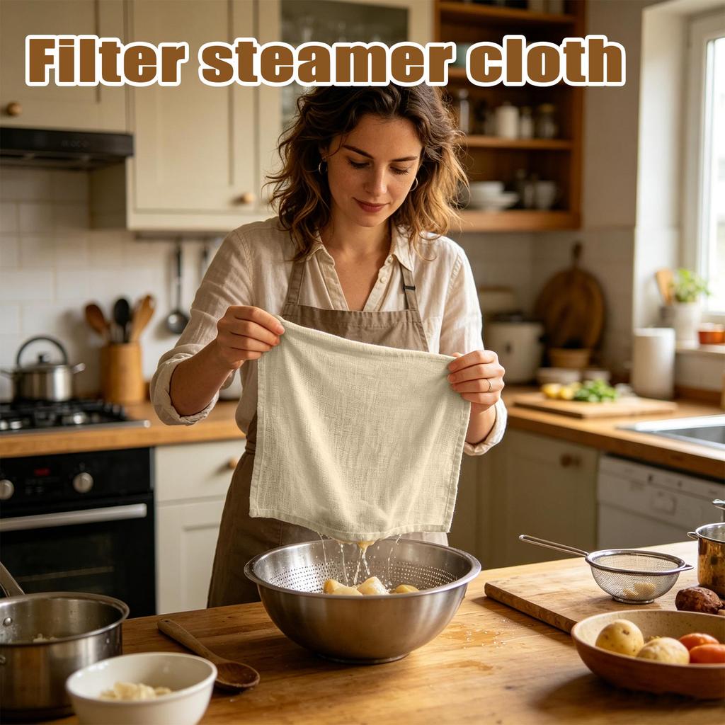 Unbleached Cotton Cheesecloth Natural Muslin Fabric Fine Mesh Filter Cloth for Straining Cooking and Crafting Applications