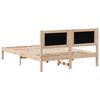 Bed Frame Light Grey 140 x 190 cm Solid Pine Wood