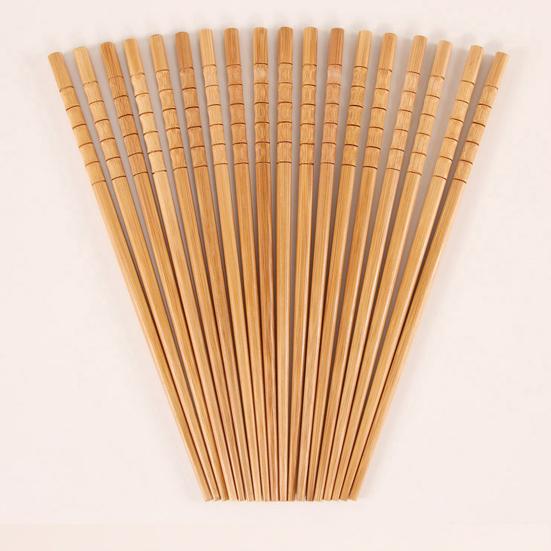 10 Pair Wooden Chopsticks Burr Free Comfortable Grip Reusable Handmade Natural Bamboo Wood Chopsticks Daily