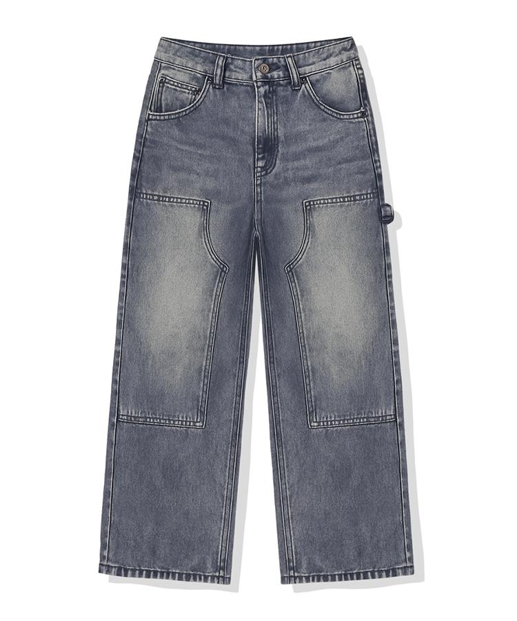 ULIFEZIP [Set] Zebrie Normal Washed Carpenter Wide Pants 11 Color [Ulzd_0042] (A Type)
