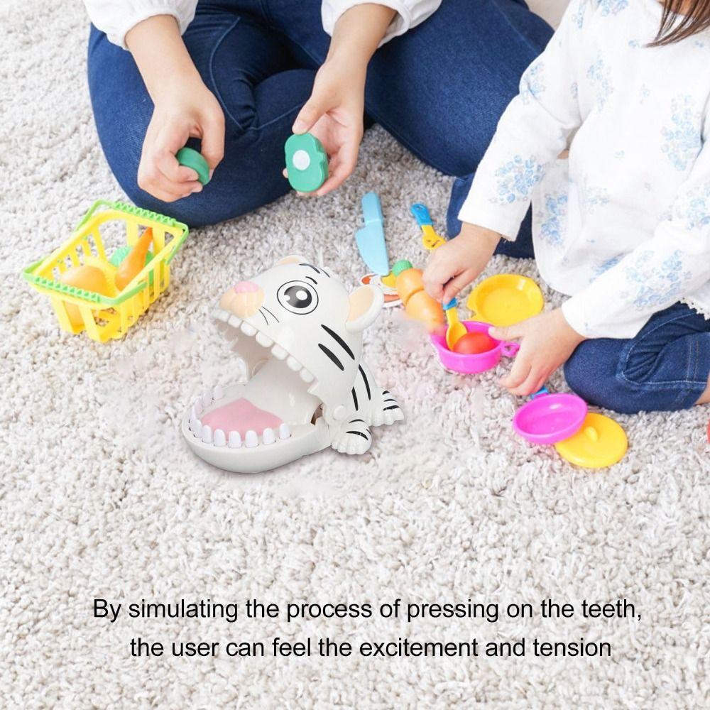 Jokes Game Tiger Teeth Toys Interactive Tigers Biting Finger Toy Biting Hand Finger Toys  Party