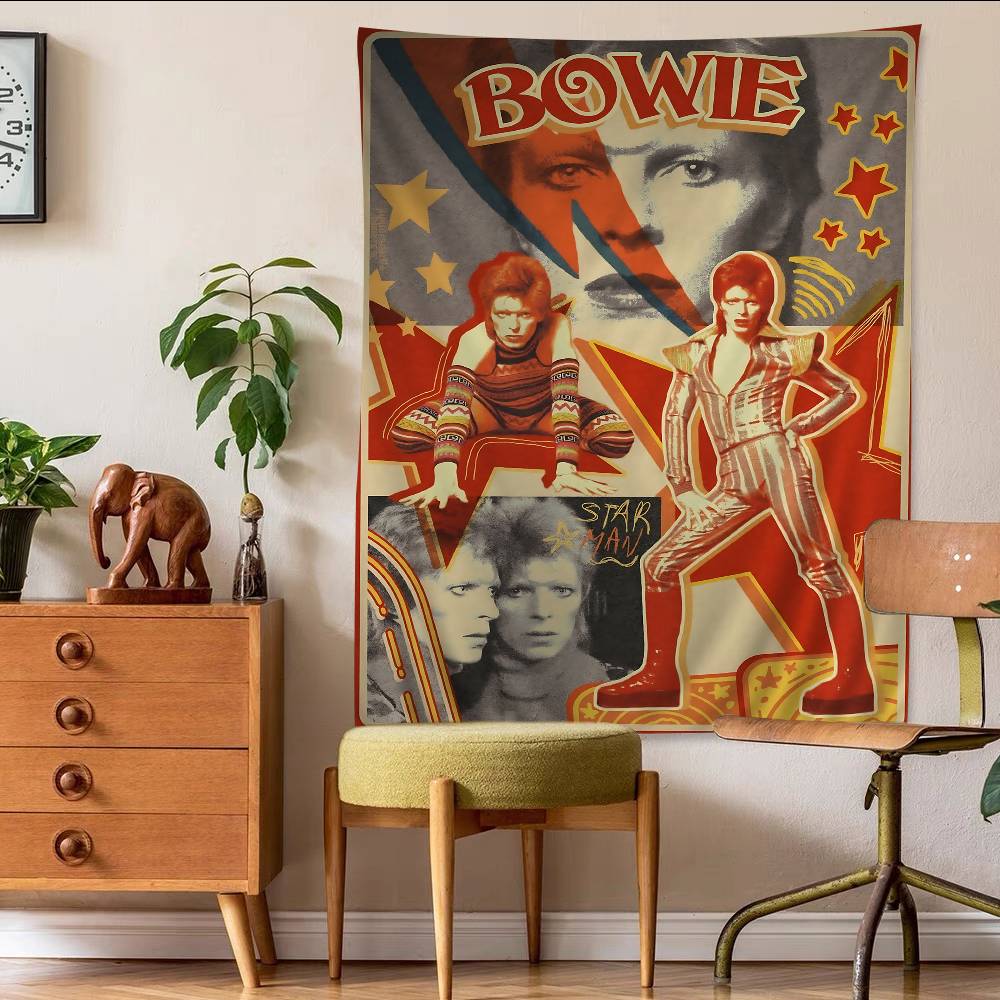 Гобелен с изображением концерта Дэвида Боуи Ziggy Stardust Ретро 1972 года Постер Карнеги-холла Декор Винтажный акцент для комнаты поклонников классического рока