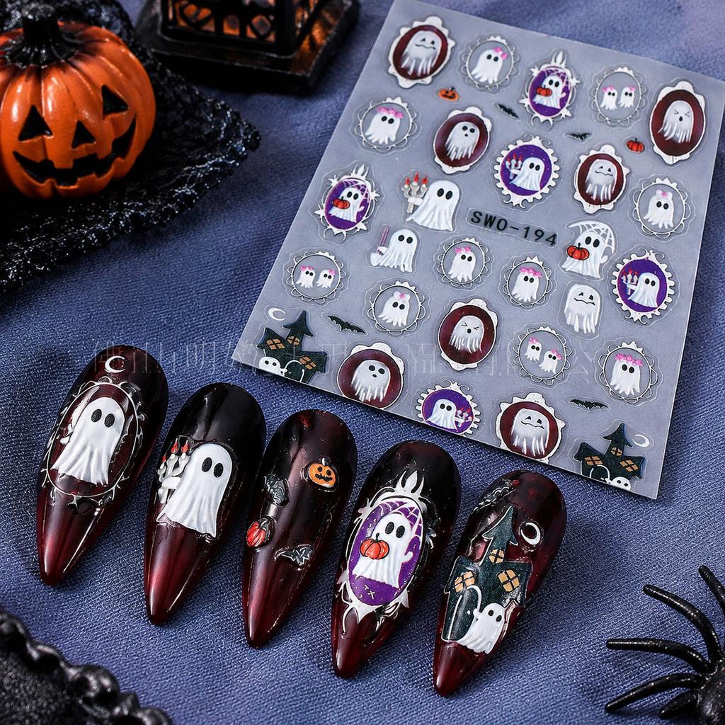 Halloween Nail Art Stickers Retro/Sweet/Cartoon Styles