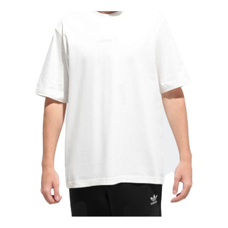 adidas Мужская футболка с коротким рукавом с вышитым логотипом Originals, белая GL6149