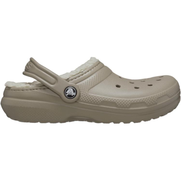 Crocs Классические сабо на подкладке Удобные Универсальные Прочные Поддержка Детская повседневная обувь Детские сабо Серые 207010-2YB