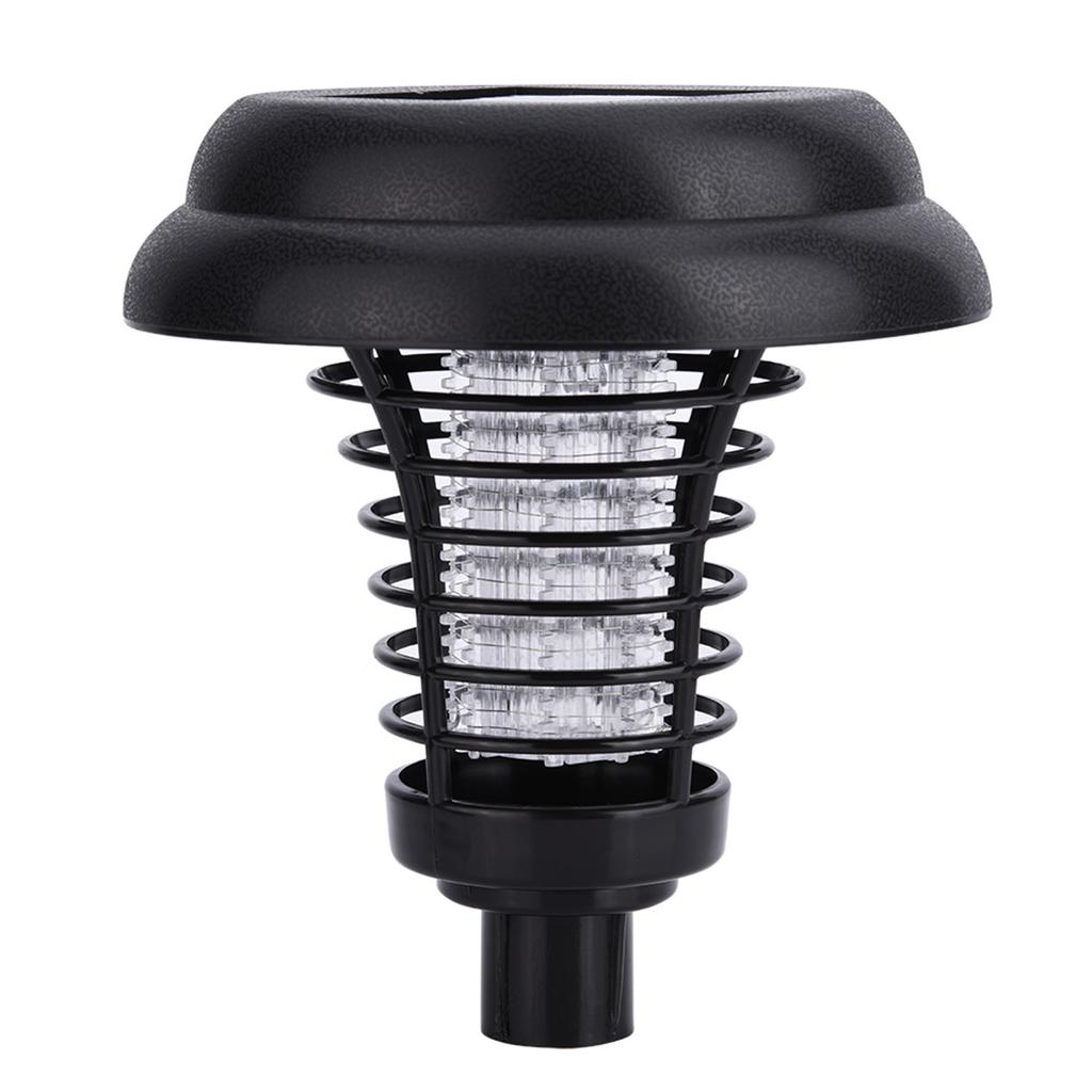 Солнечная энергия ловушка для насекомых электронная убийца комаров светодиодный светильник для сада и газона