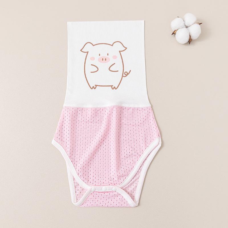 Baby Belly Protector Band Summer Breathable Mesh High Waist Belly Warmer Cute Cartoon Infant Stomach Guard Sleep Wrap
