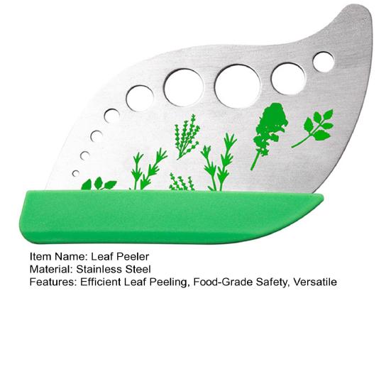Нож для чистки листьев, 9 отверстий, кухонный инструмент для капусты, базилика, тимьяна, кинзы, розмарина, кухонная утварь для любителей трав
