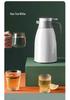 2026 Glass-Lined Thermos Flask: Large Capacity Insulated Water Bottle for Home and Student Use, Ideal for Hot Water and Tea Brewing.