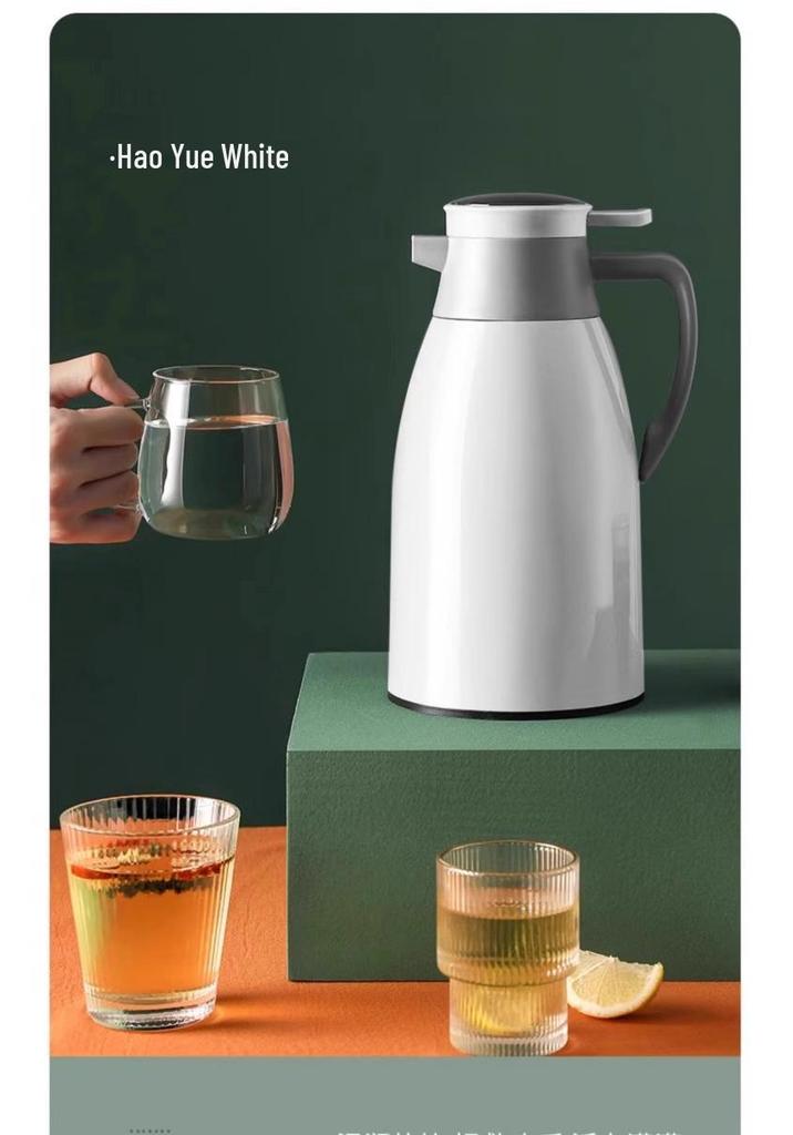 2026 Glass-Lined Thermos Flask: Large Capacity Insulated Water Bottle for Home and Student Use, Ideal for Hot Water and Tea Brewing.