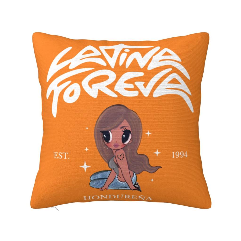 Karol G Tropicoqueta New Album Pillowcase Polyester Cushion Cover Decor Verano Rosa Throw Pillow Case Cover Home Square 40X40Cm