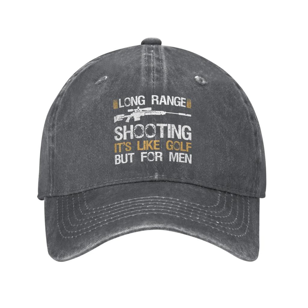 Summer Long Ranges Shooting Its Like Golf But for Unisex Baseball Cap Sun Washed Hip Hop Hats Unisex WoUnisex Sports Snapback Cap