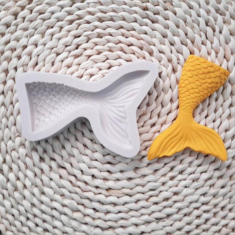 3D хвост русалки ракушка морская звезда силиконовая форма помадка торт декор форма для выпечки