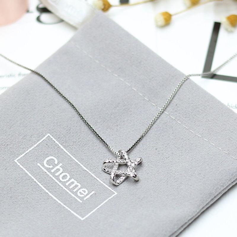 Звездное ожерелье Модное циркониевое ожерелье для женщин Изысканный ювелирный подарок