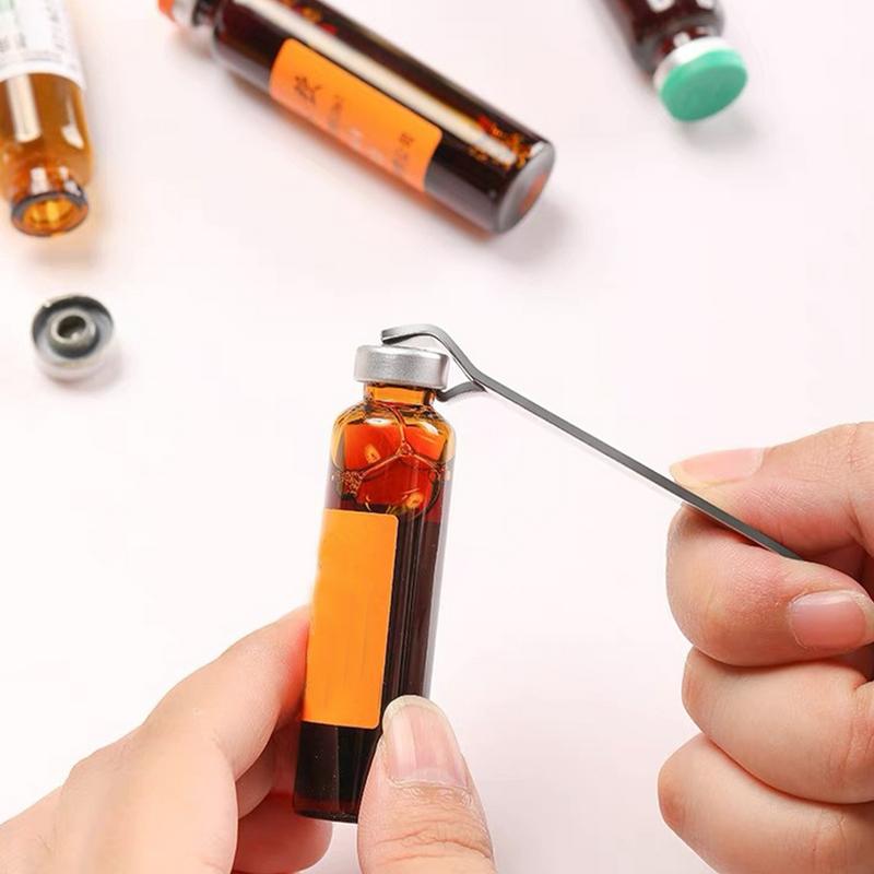2 шт. Открывалка для флаконов с пероральной жидкостью из нержавеющей стали, портативная открывалка для ампул, открывалка для консервных банок, кухонные аксессуары, инструмент для открывания флаконов