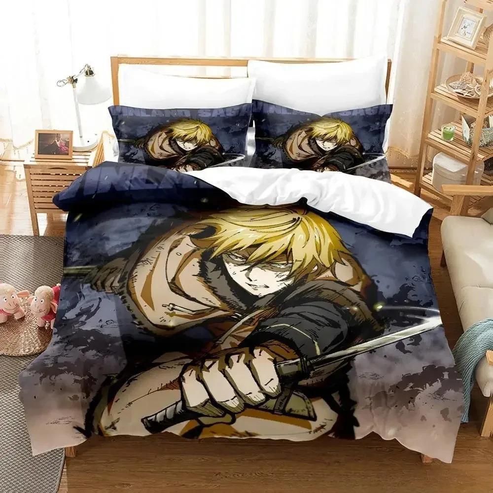 3D аниме Vinland Saga комплект постельного белья односпальный двуспальный двуспальный комплект постельного белья для взрослых и детей спальня пододеяльник наборы для домашнего текстиля